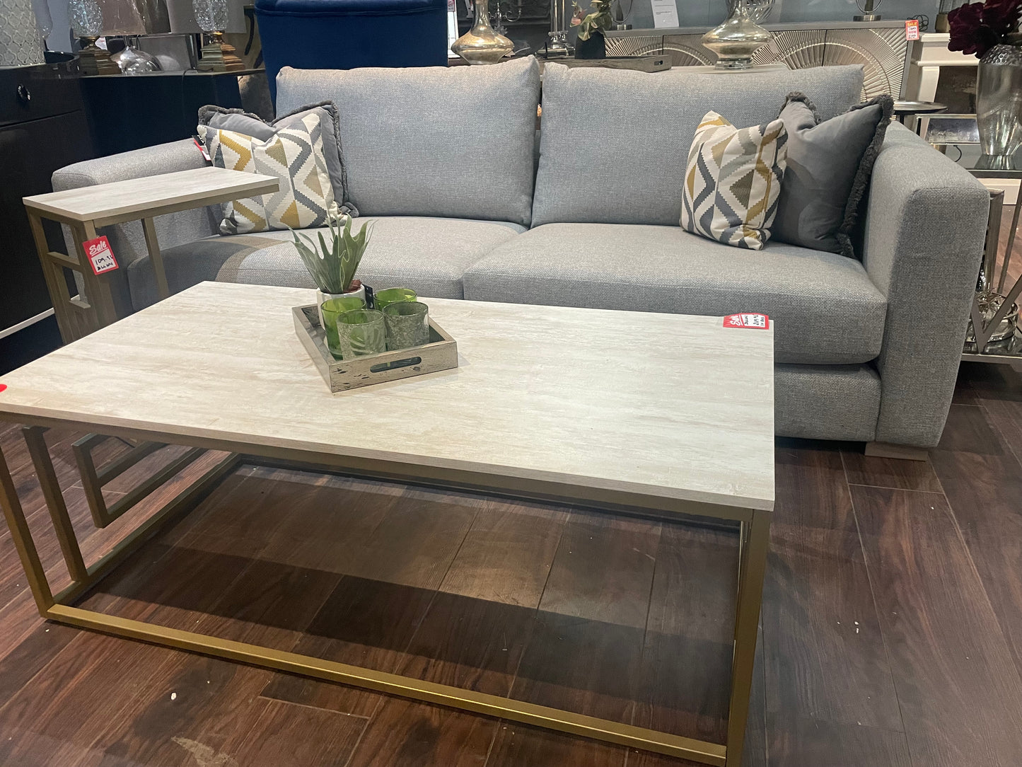 Whitemeadow Large fabulous sofa in Bentley fabric at clearance offer . Purchase Instore only