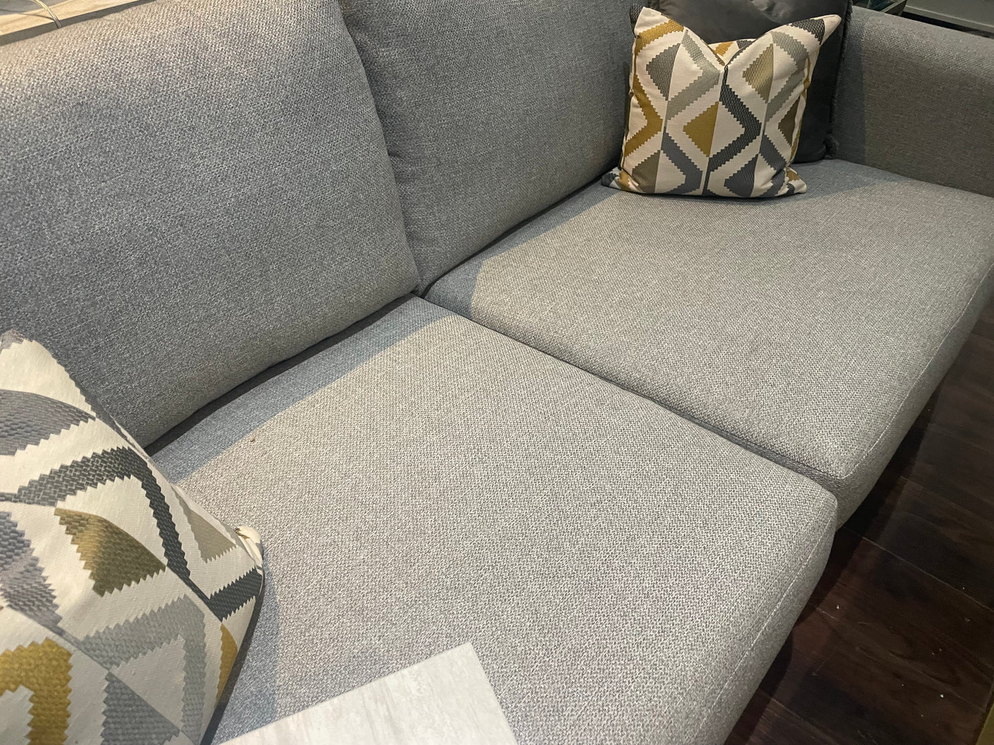 Whitemeadow Large fabulous sofa in Bentley fabric at clearance offer . Purchase Instore only