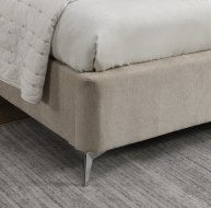 Shelby gas life Ottoman bed in cream taupe colour