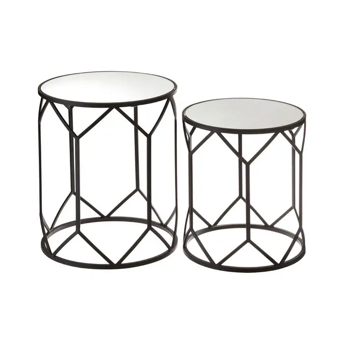 Set Of 2 Avantis October Polygonal Frame Tables Save 100. Collection only