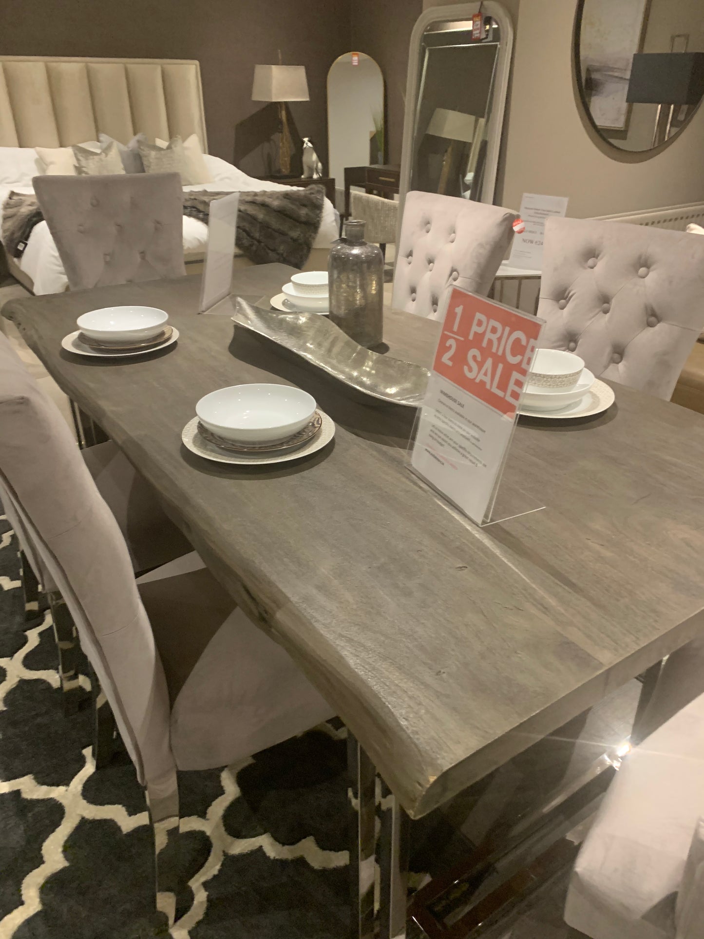 Tuscan Large solid wood dining table Sale price View and purchase INSTORE only