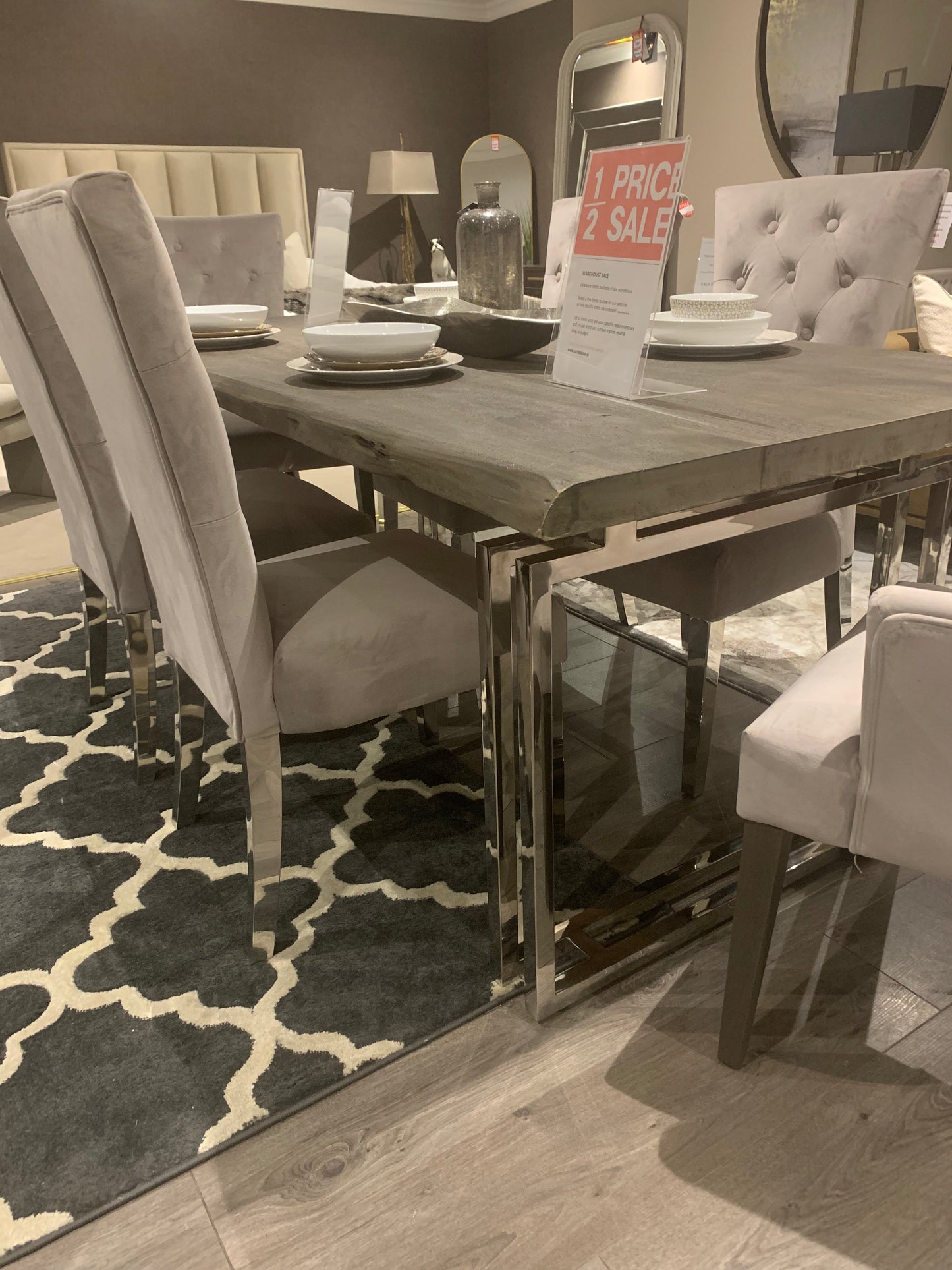 Tuscan Large solid wood dining table Sale price View and purchase INSTORE only