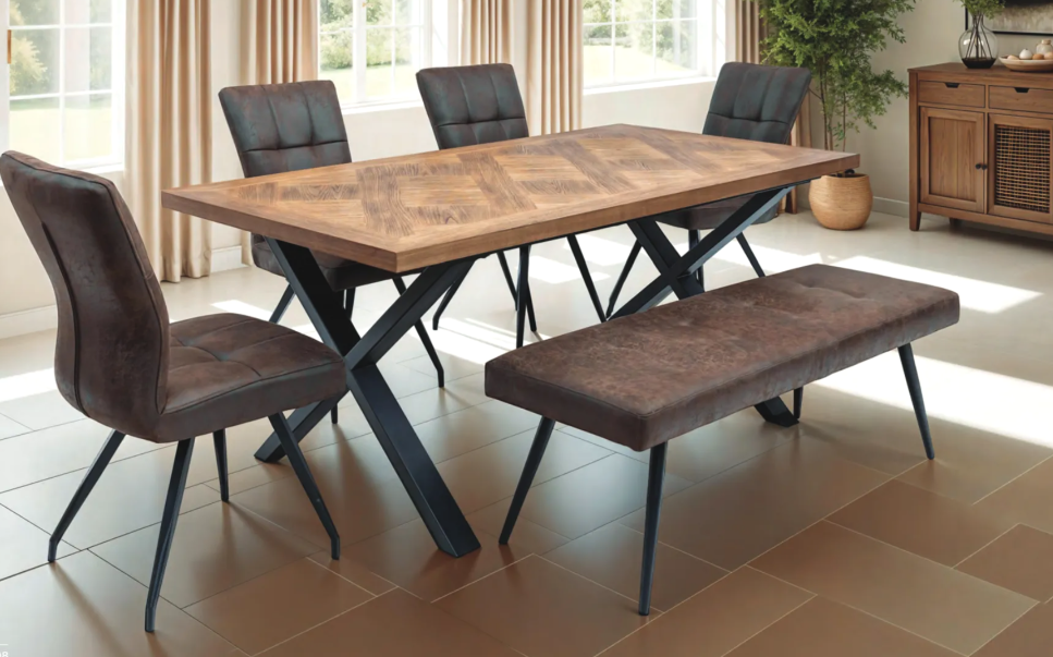 Eden 1.8 Dining Table Elm Veneer.
