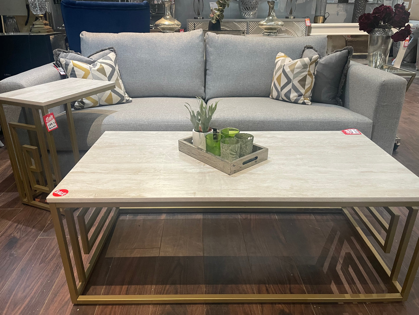 Whitemeadow Large fabulous sofa in Bentley fabric at clearance offer . Purchase Instore only