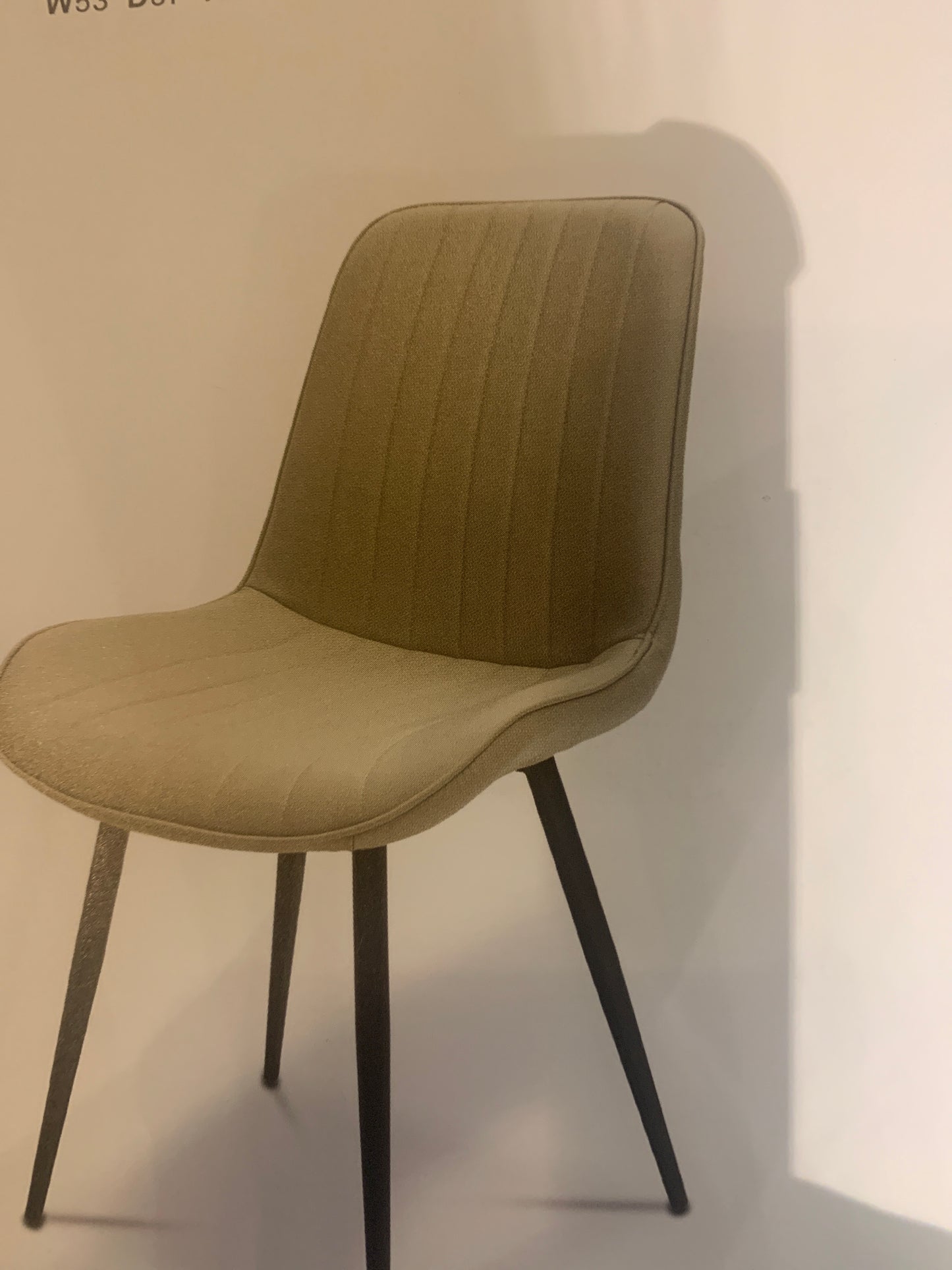 Richie dining chair in a neutral stone PU