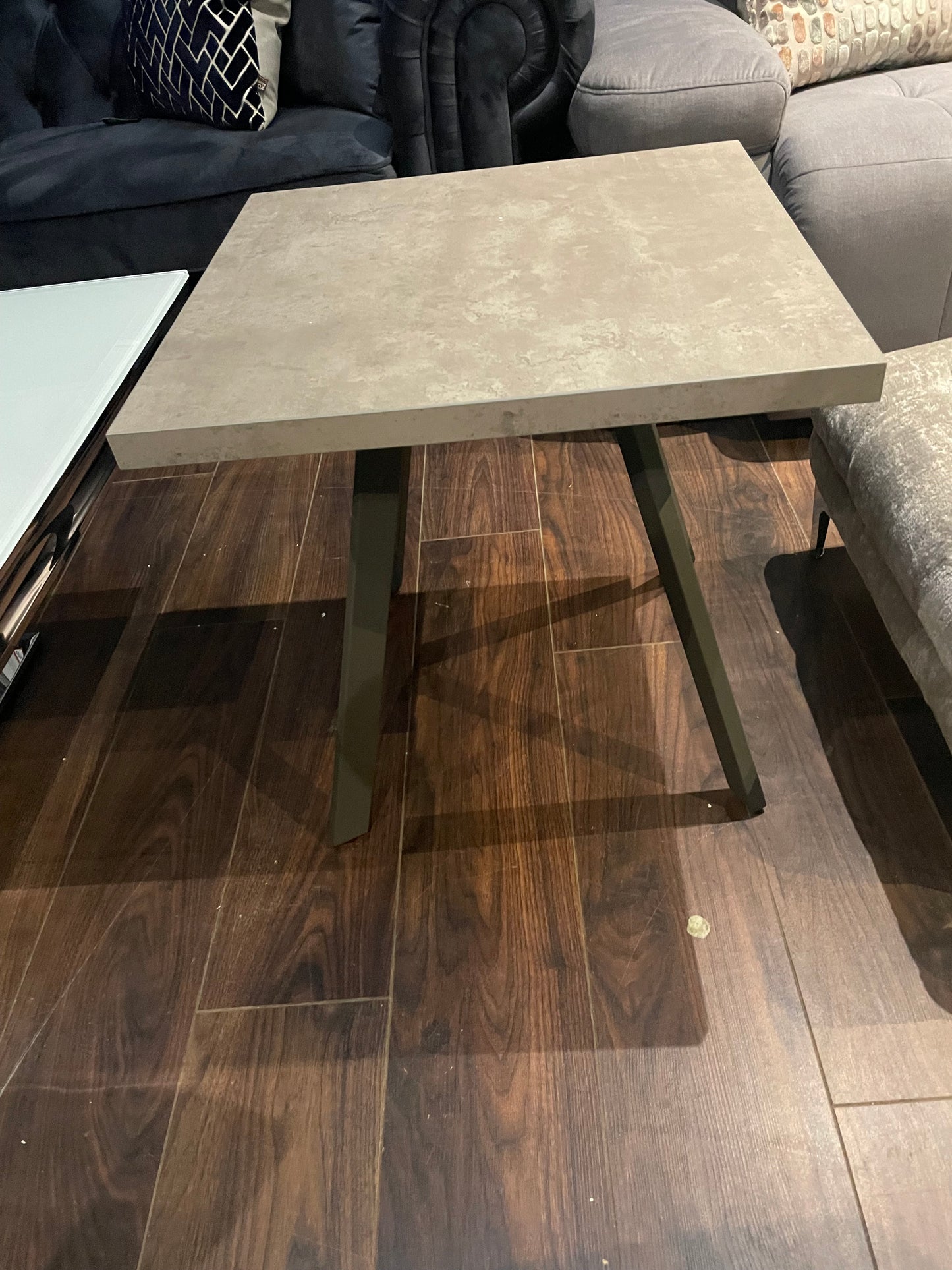Amalfi October side table cement finish CLEARANCE offer . Pay Instore