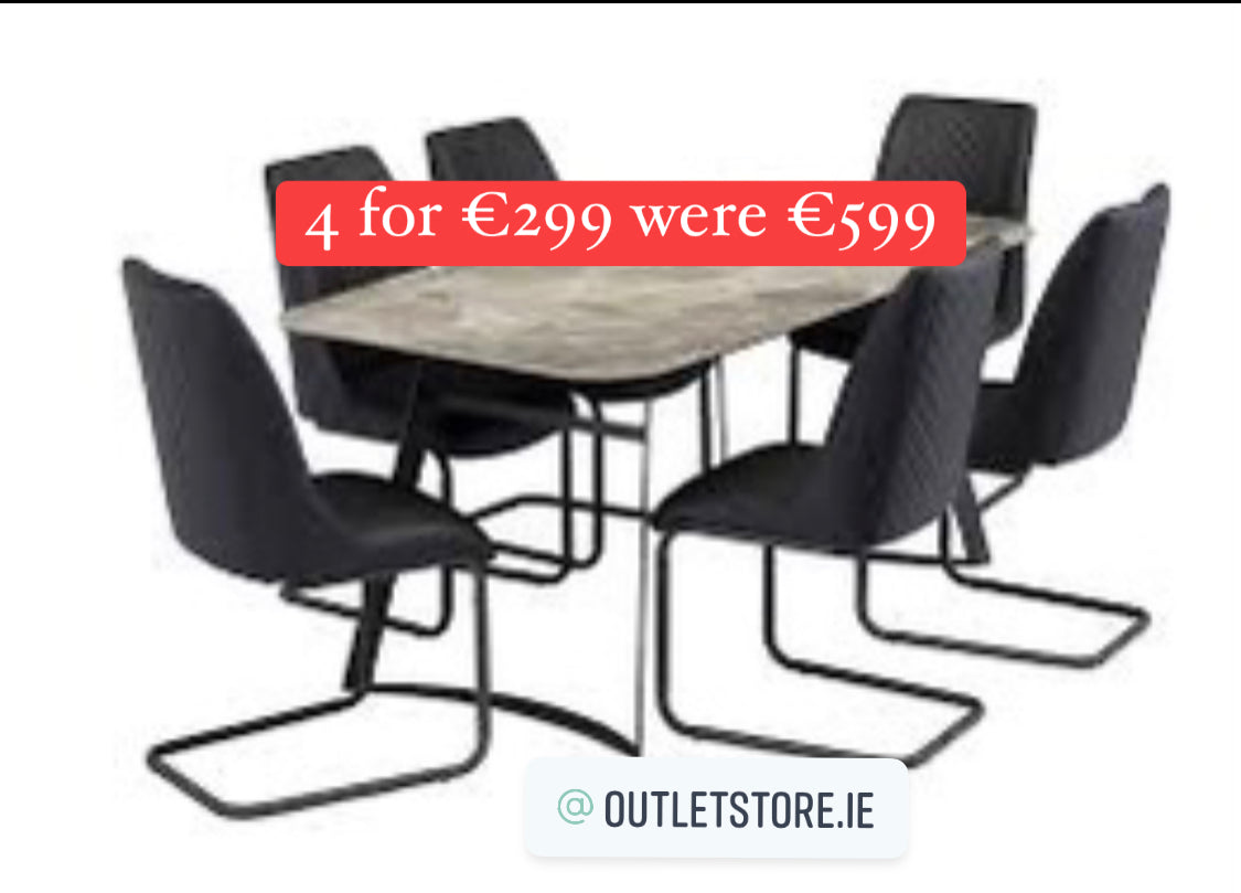 ravello dining chairs with black leg available from stock set of 4 reduced ! pay instore