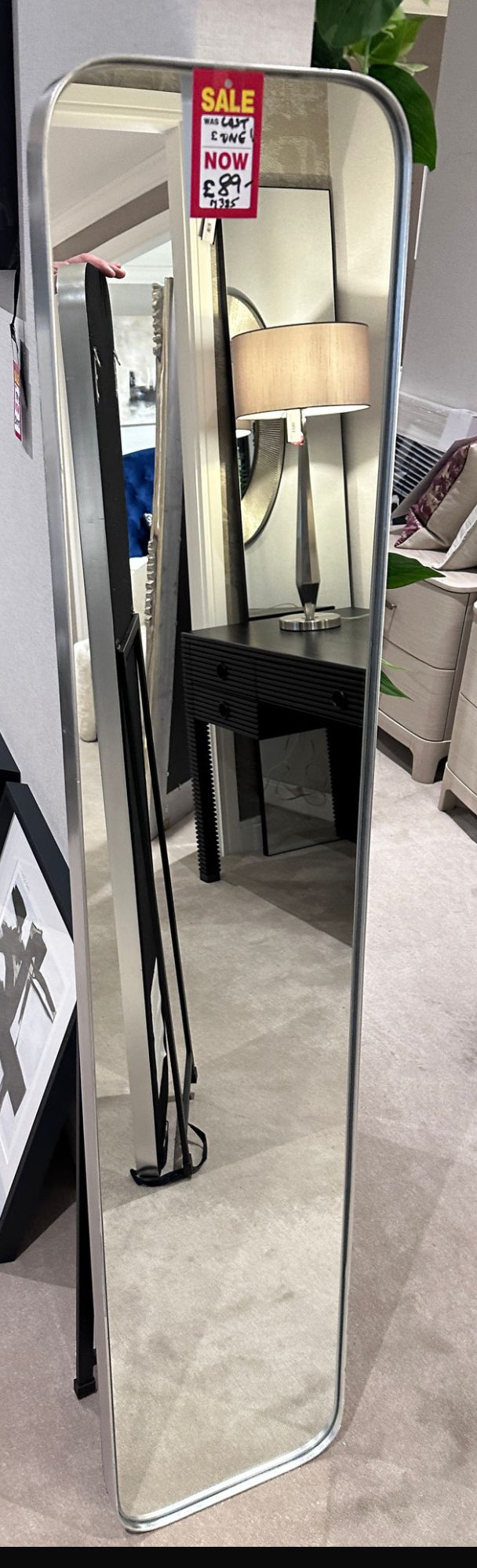 Arlene 150 cm dressing mirror with stand . Pay Instore only