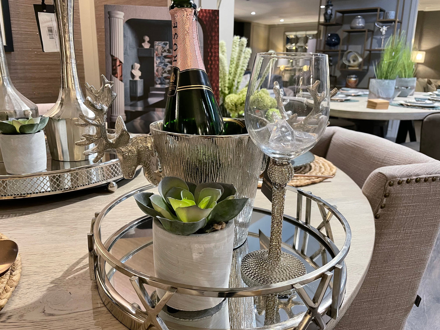 Top quality large Roman Numeral Mirrored Tray Click N Collect save up to 40%