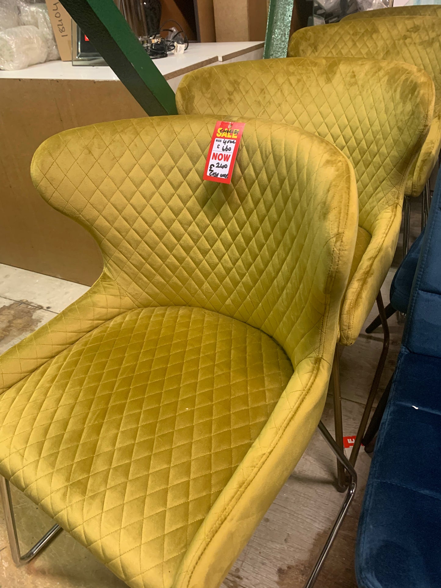 Signature Carla dining chairs for collection only .Selling off on disposal sale