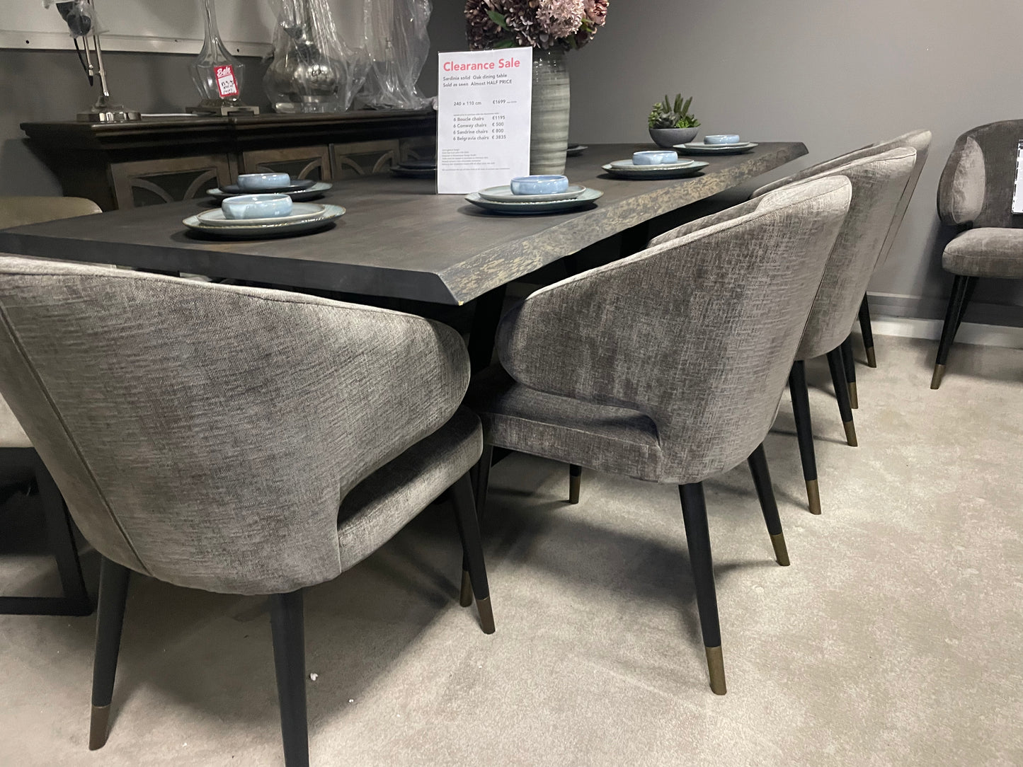 Sardinia Solid Oak Large Dining Table last one save up to 40% view Instore to purchase