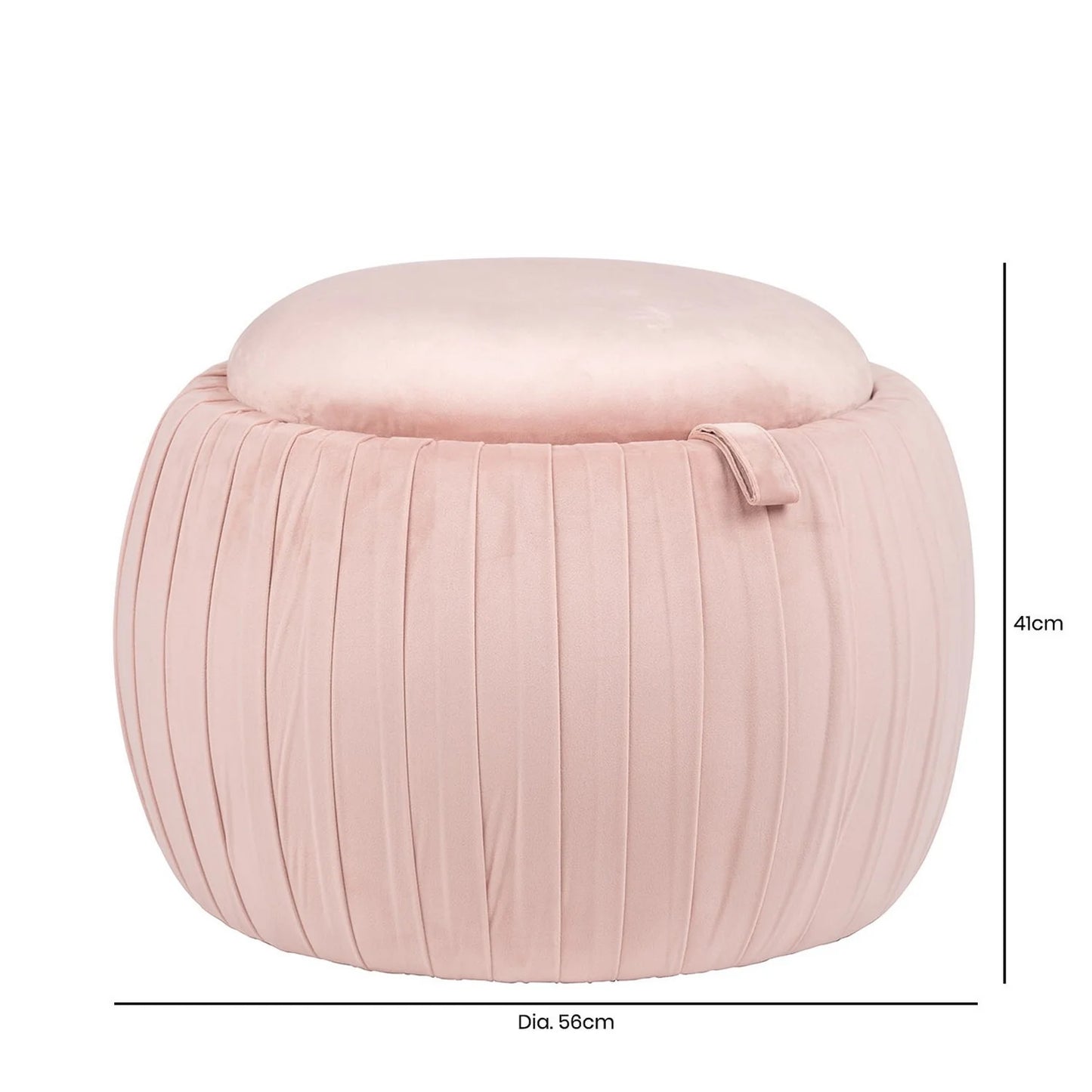 Blush pink storage hamper pouffe stool instore clearance for collection no exchange