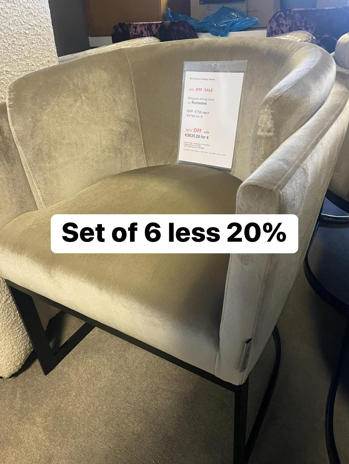 Dining Chair Disposal Sale Payment Terms are pay Instore only