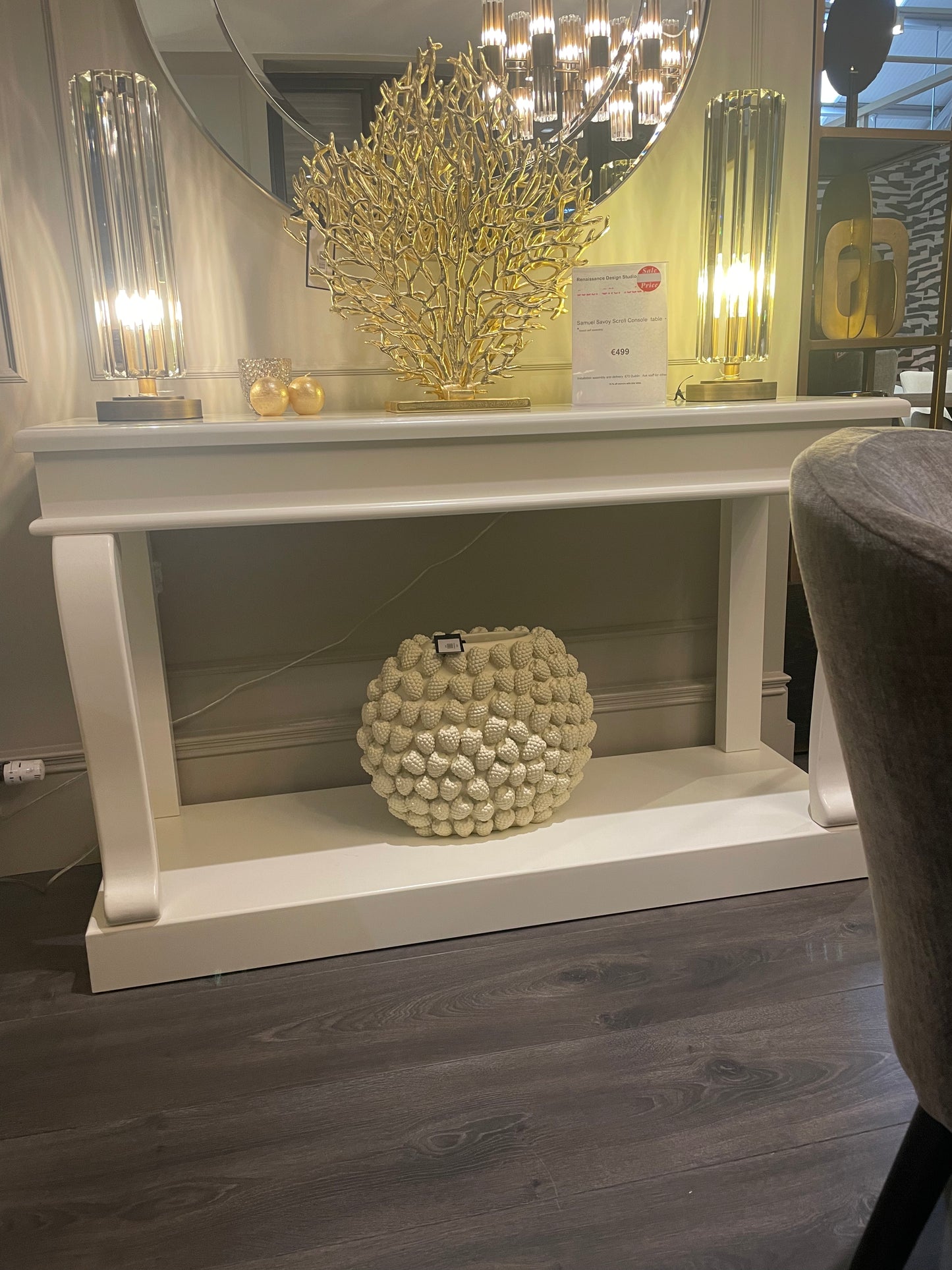 Sammy savoy scroll console table special offer