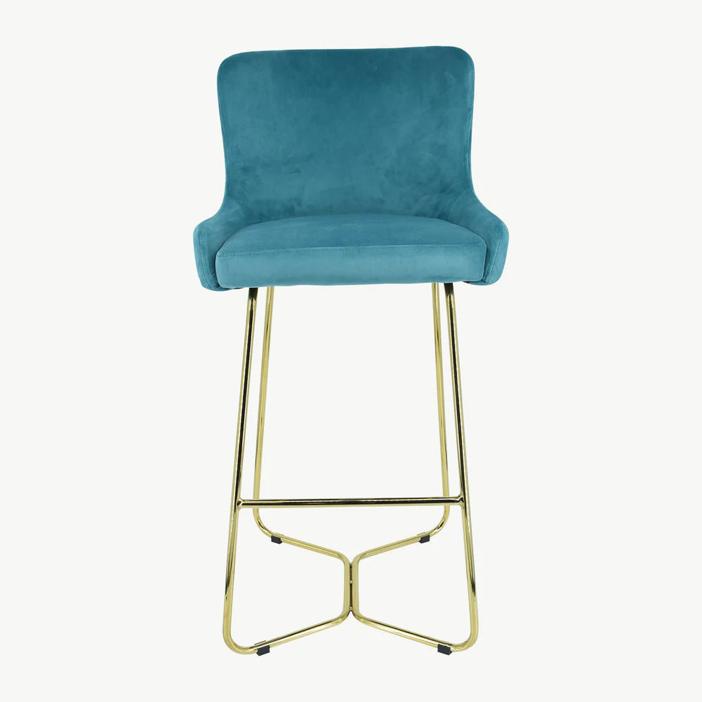 Crown Keri Bar Stools x 2 mink w gold leg for Collection only Clearance Offer