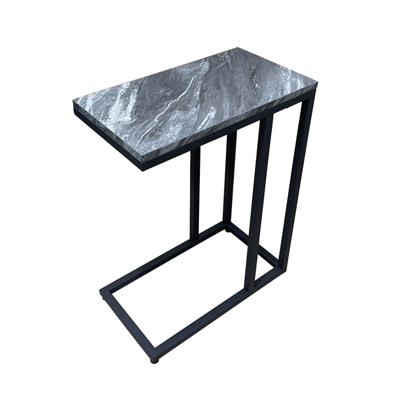 Alora Black metal sofa table in carton. reduced-Renaissance Design Studio