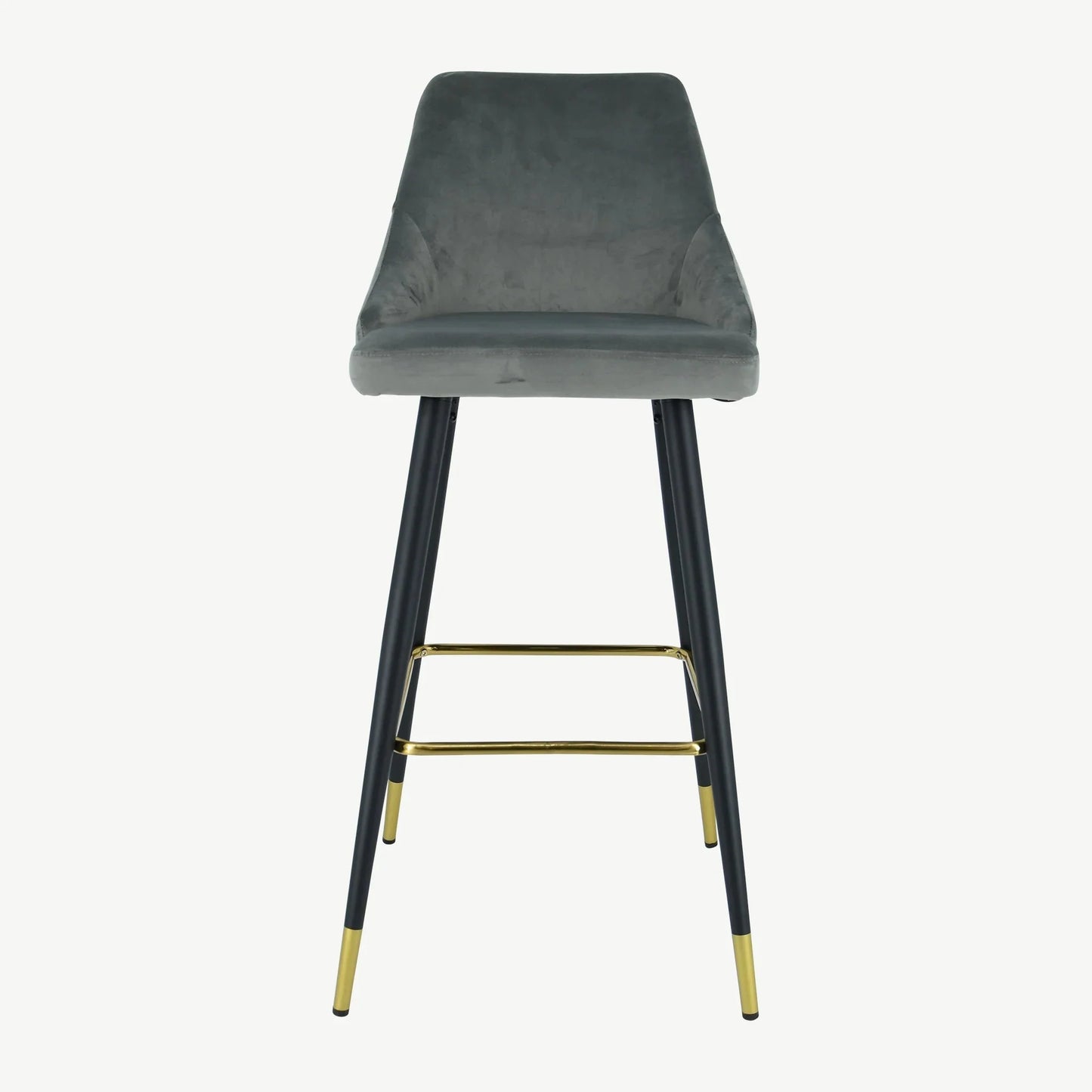 Avanza bar stool with gold cap in grey and navy .Now up to 50% off ! No exchange.-navy bar stool-Renaissance Design Studio