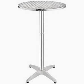 Aluminium tall bar party table Click N collect in store