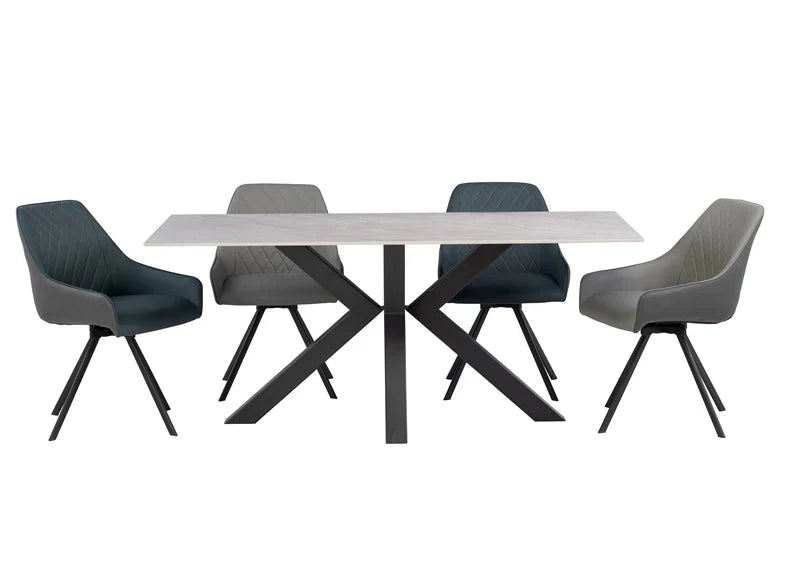 Karen Dining Table 180 cm. Choice of colour top