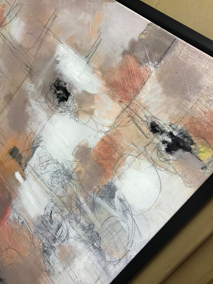 Elle printed and hand painted canvas by Scatterbox REDUCED