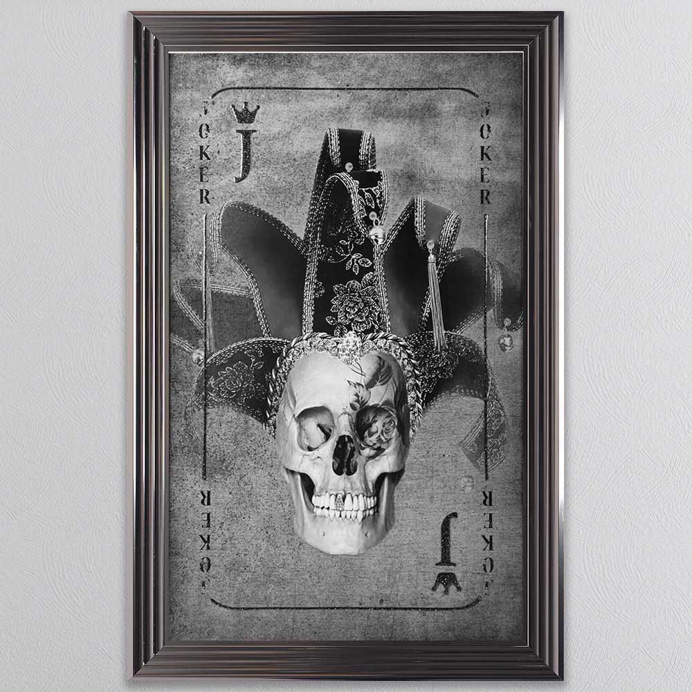 Chrome framed Playing card picture choice options Click N Collect warehouse clearance