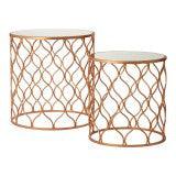 Avantis October Table set of 2 Copper Gold tables Clearance for collection Save 100
