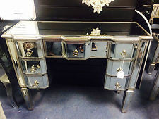 Ava Mirrored Dressing Vanity table with 7 drawers 121 REDUCED Instore purchase only