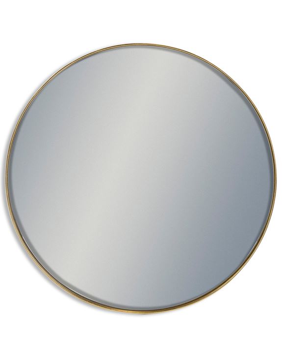 Arlene Round Mirror with GOLD 90cm. Seconds quality collect Instore only