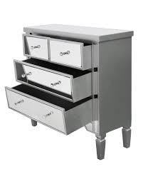 Vision 4 drawer chest of drawers with silver trim VALUE RANGE to order