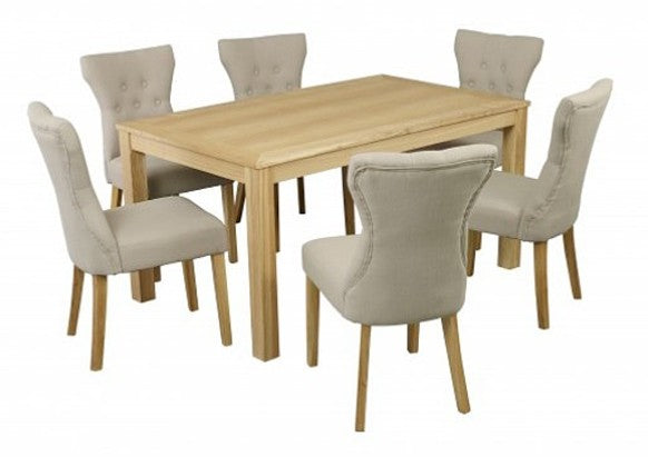 oak colour dining table 6 seater /160 cm Last one !!