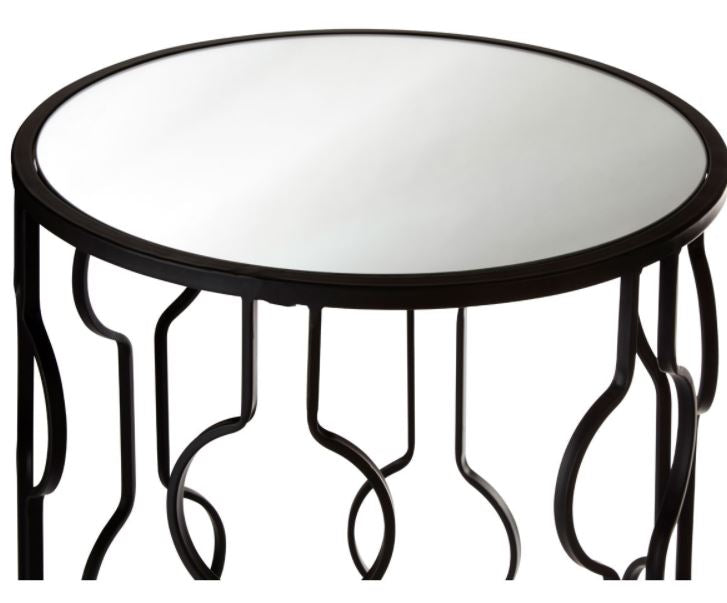 Avantis October Set Of 2 Black Tables With Undulating Frames sale price for collection