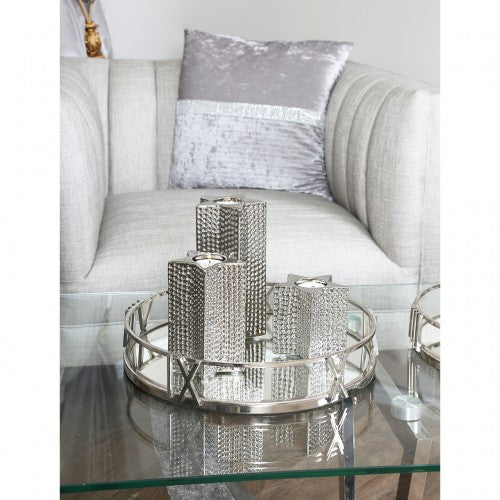 Top quality large Roman Numeral Mirrored Tray Click N Collect save up to 40%