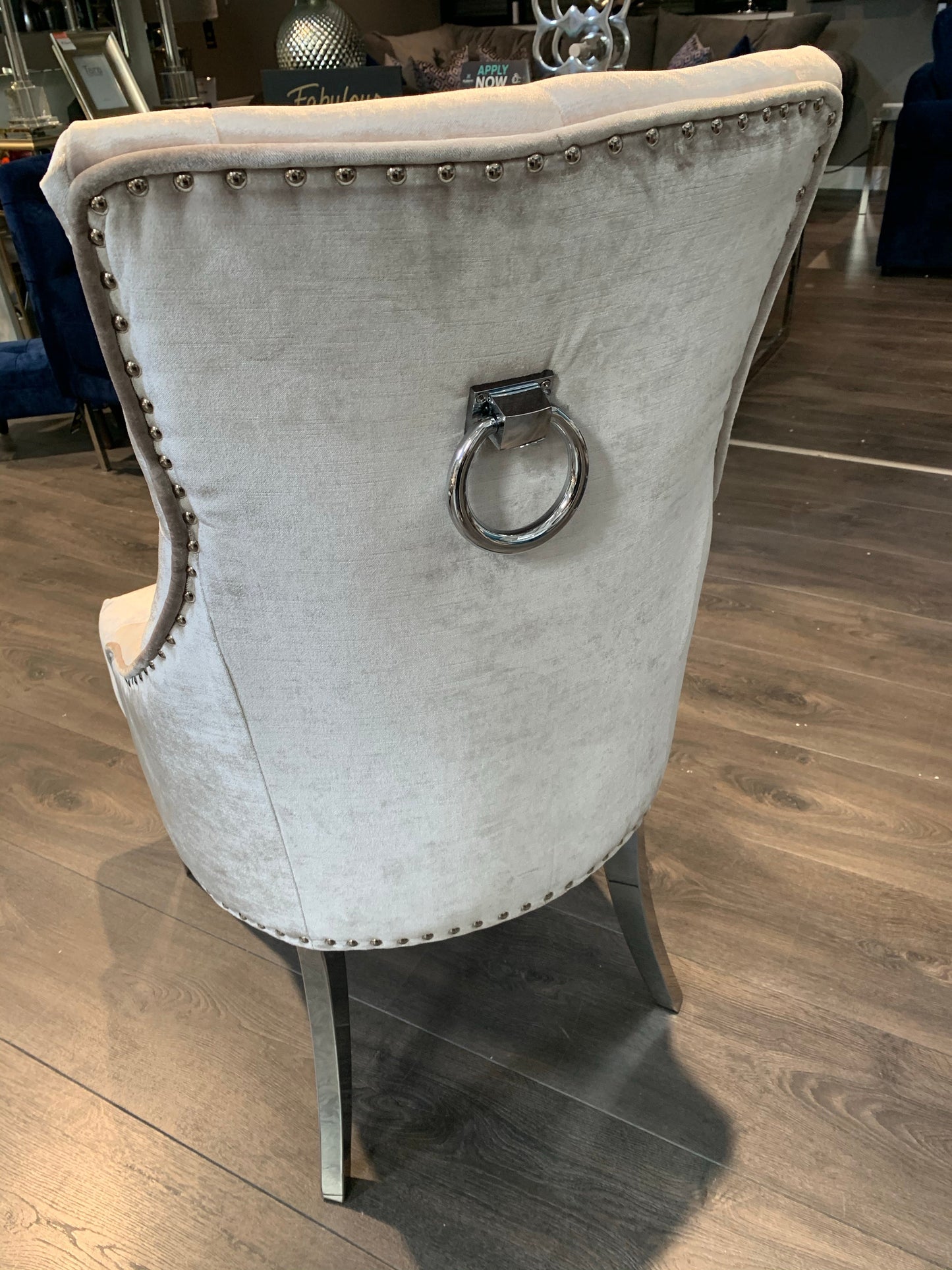 Bellingham Knockerback Dining Chair various colours w polished legs disposal sale