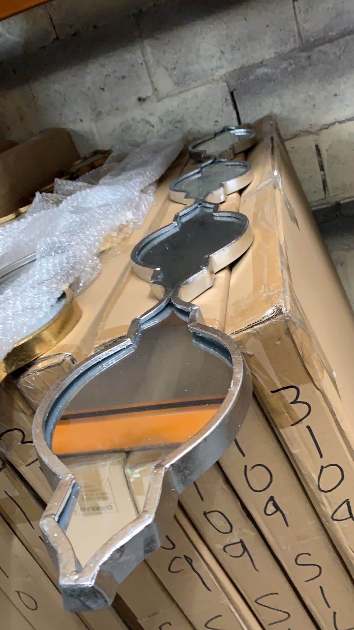 Tara long teardrop mirrors seconds quality only INSTORE