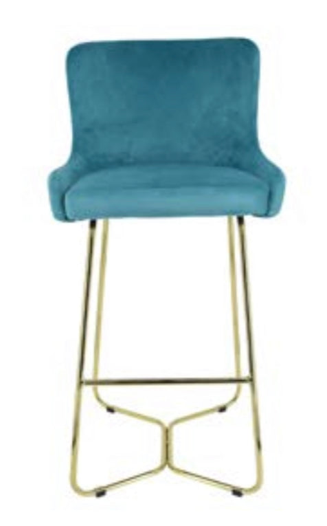 Crown Keri Bar Stools x 2 mink w gold leg for Collection only Clearance Offer