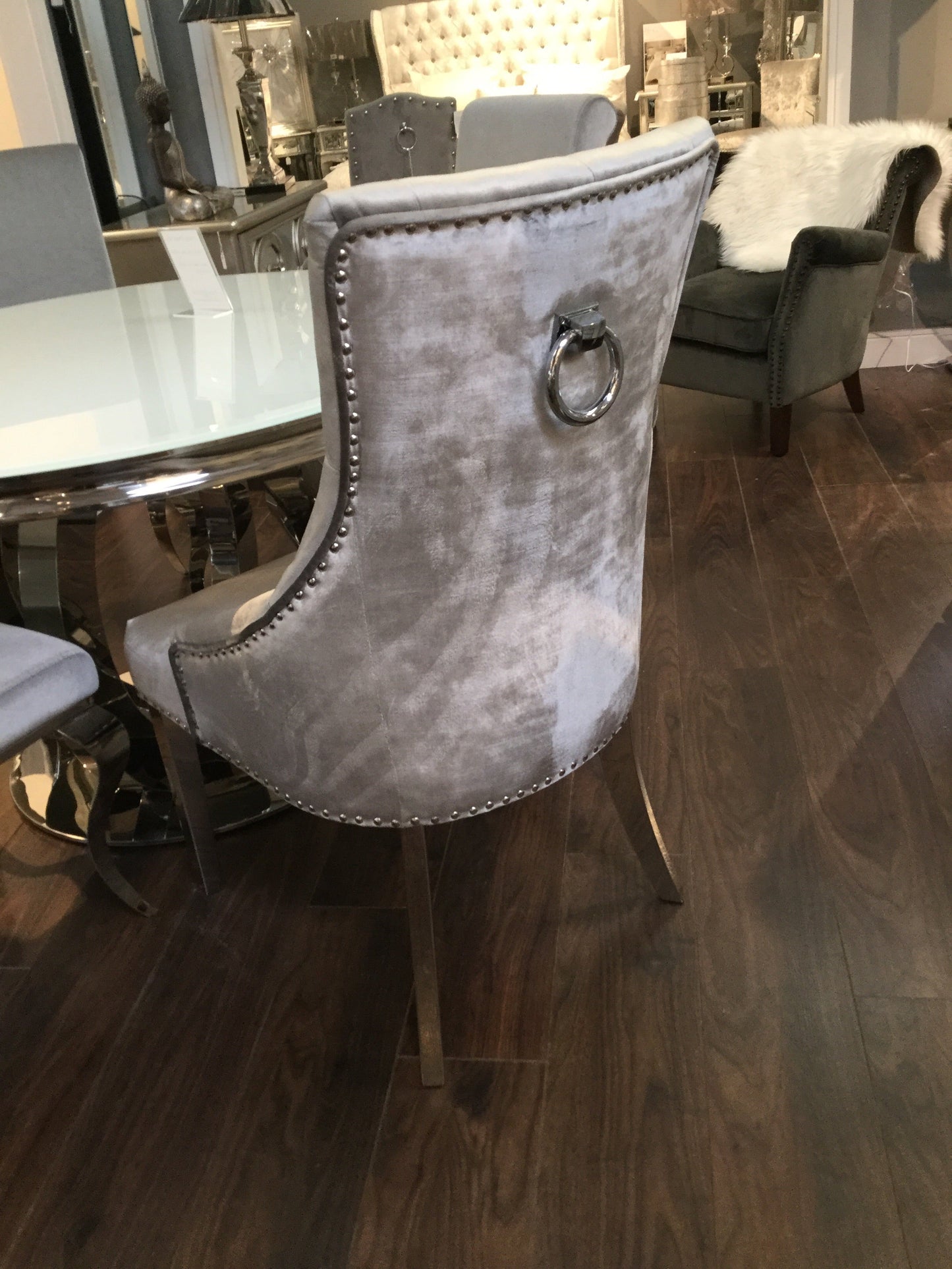 Bellingham Knockerback Dining Chair various colours w polished legs disposal sale