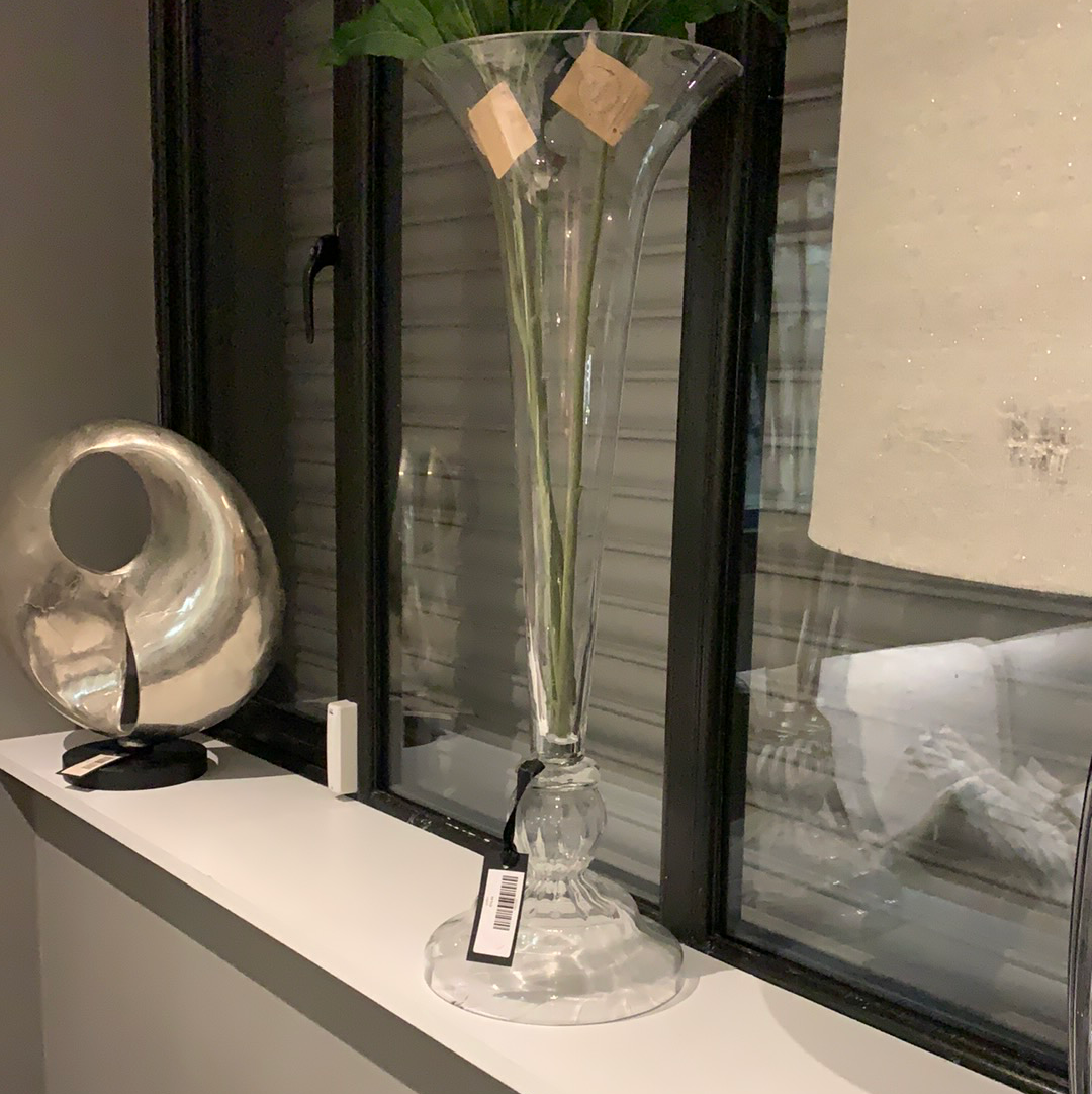Trumpet vase glass sold as seen CLICK AND COLLECT