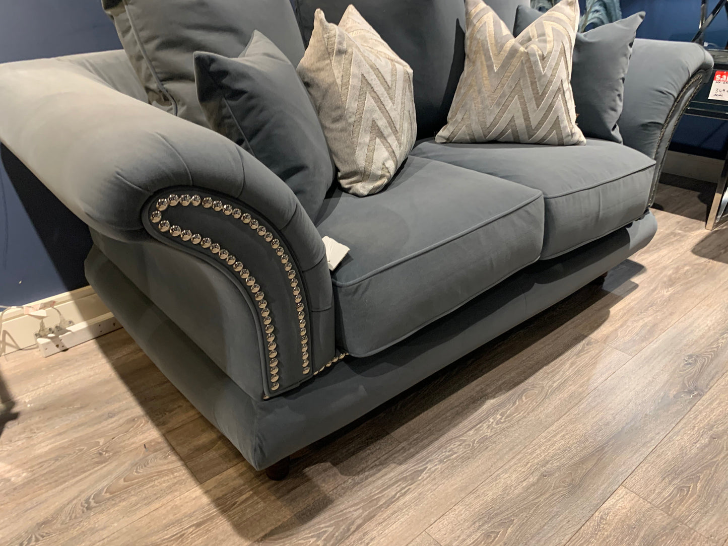 Bellini 1 seaters with spill resistant velvet fabric last one on clearance offer