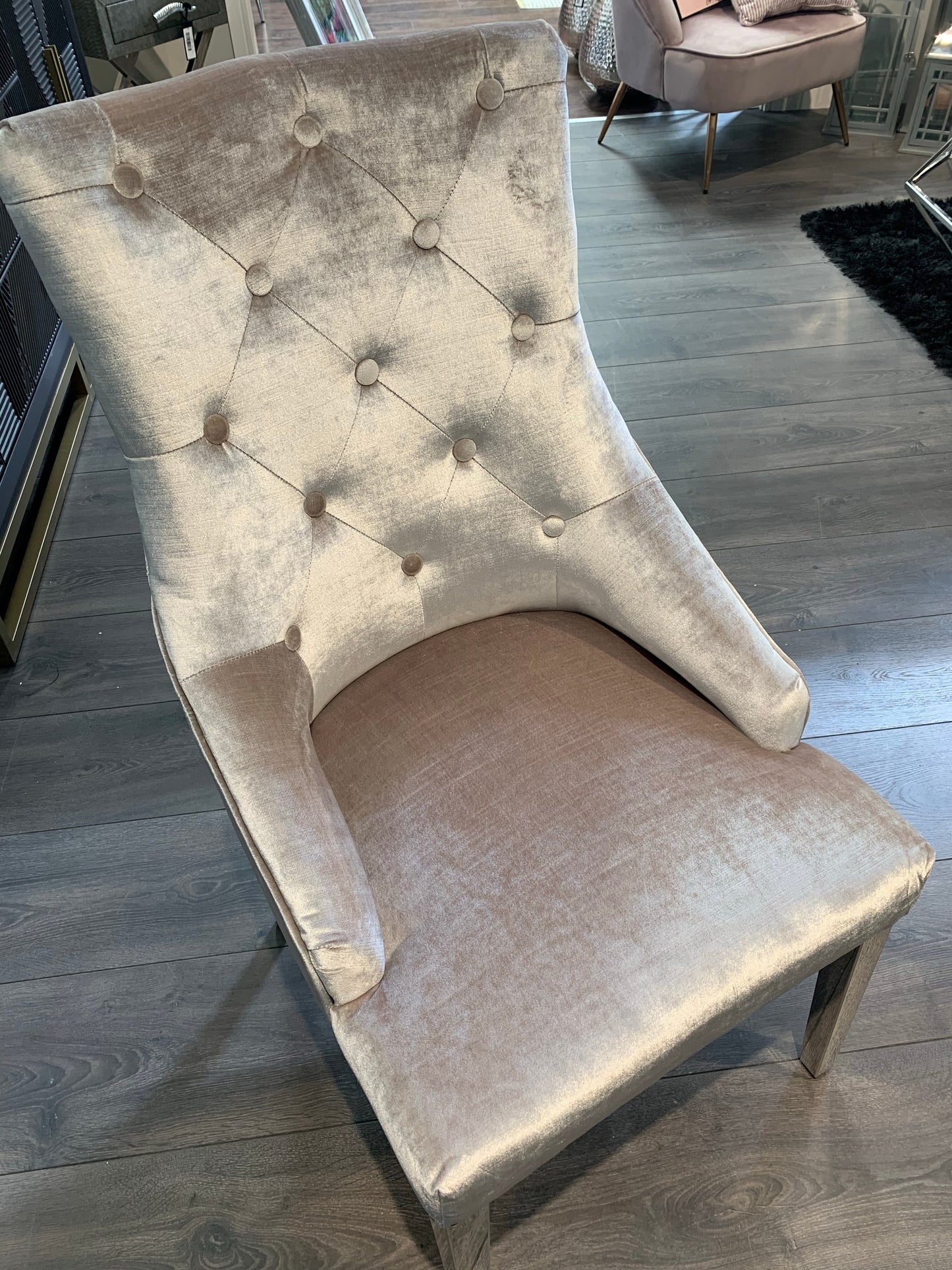 Bellingham Knockerback Dining Chair various colours w polished legs disposal sale