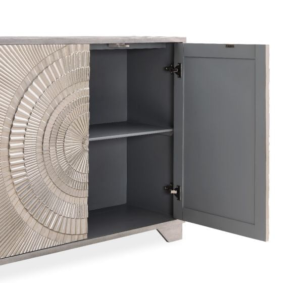 Fresno Aztec 2 door sideboard cabinet silver on clearance offer View in store prior to purchase