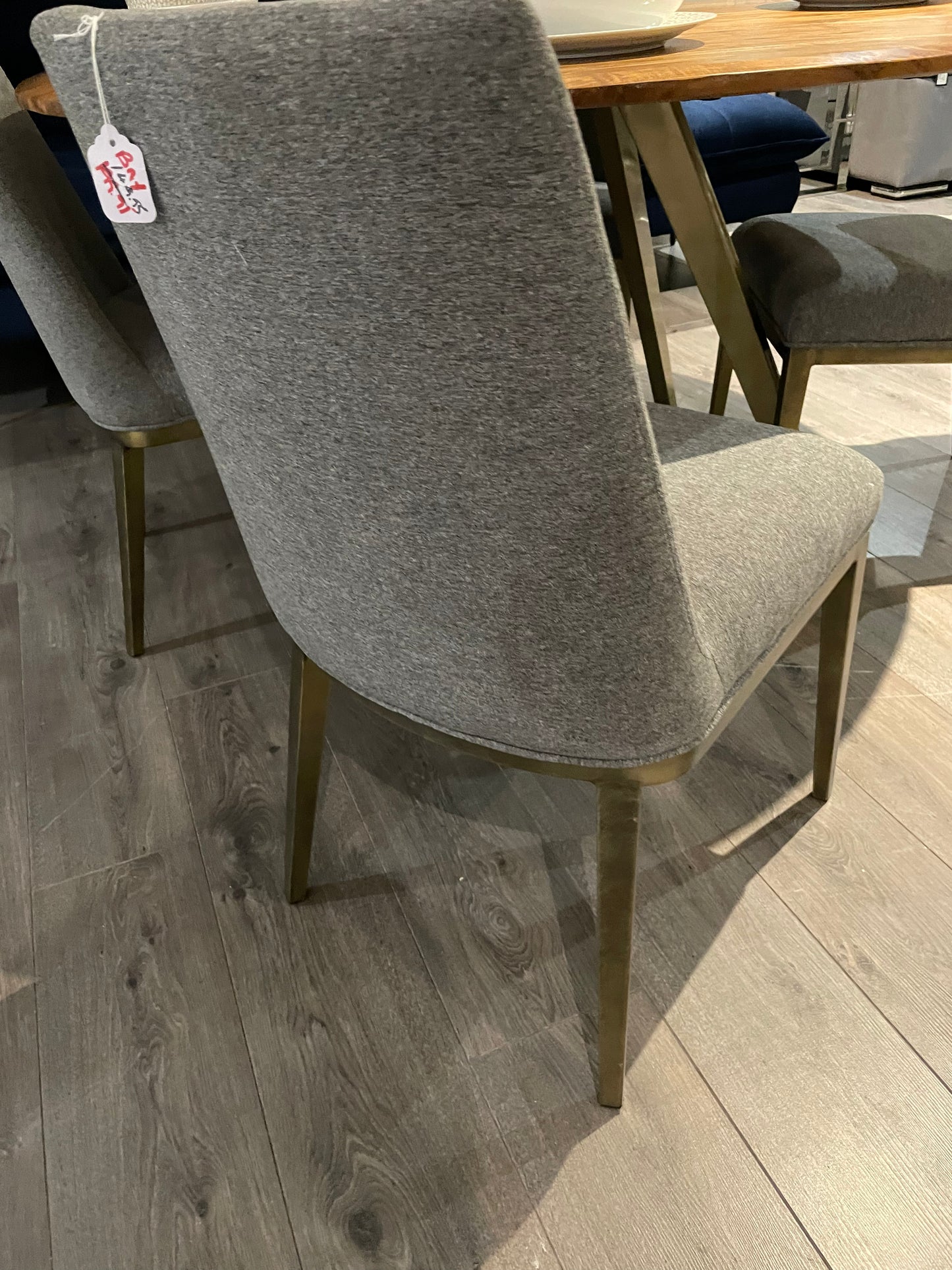Bay grey Dining Chair Linen half price if paid in-Store ( full sets of 6 only) disposal sale.