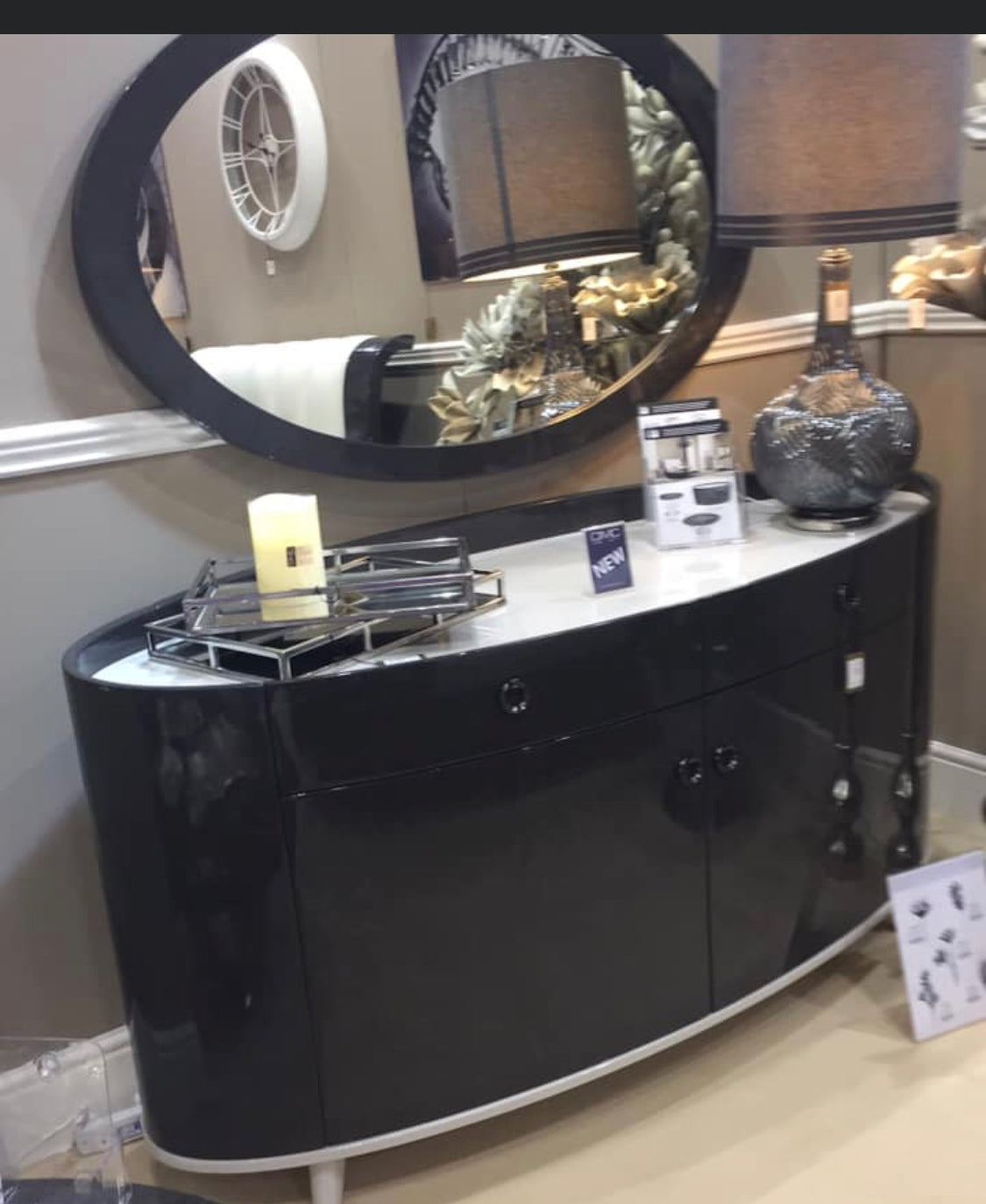 Evoke Oval sideboard clearance offer in outlet store now almost half price . Instore purchase only