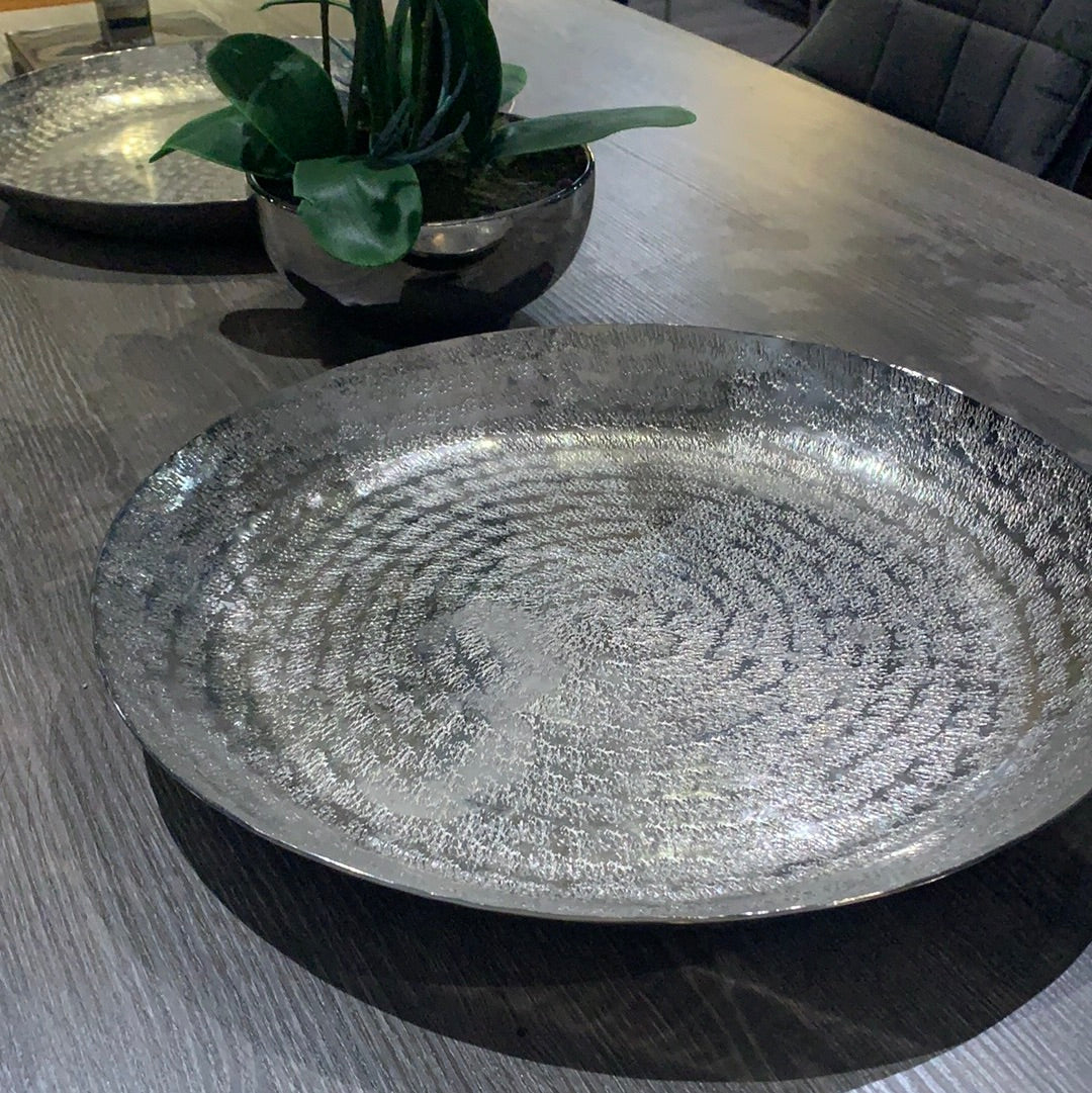 Townhouse large tray silver 40 cm