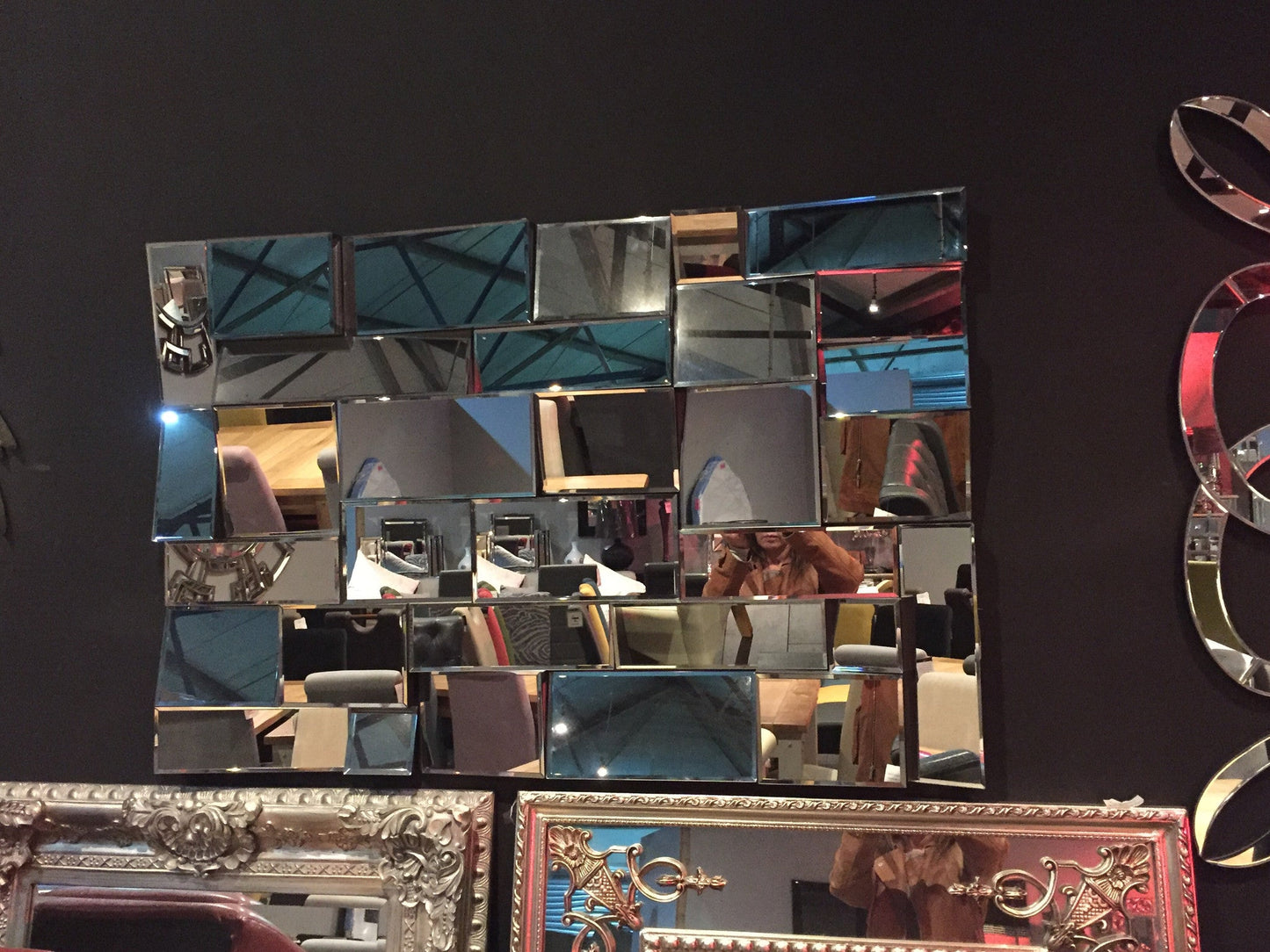 Large Earthquake Mirror frameless 120x 80 cm reduced to less than half price .collect or arrange delivery