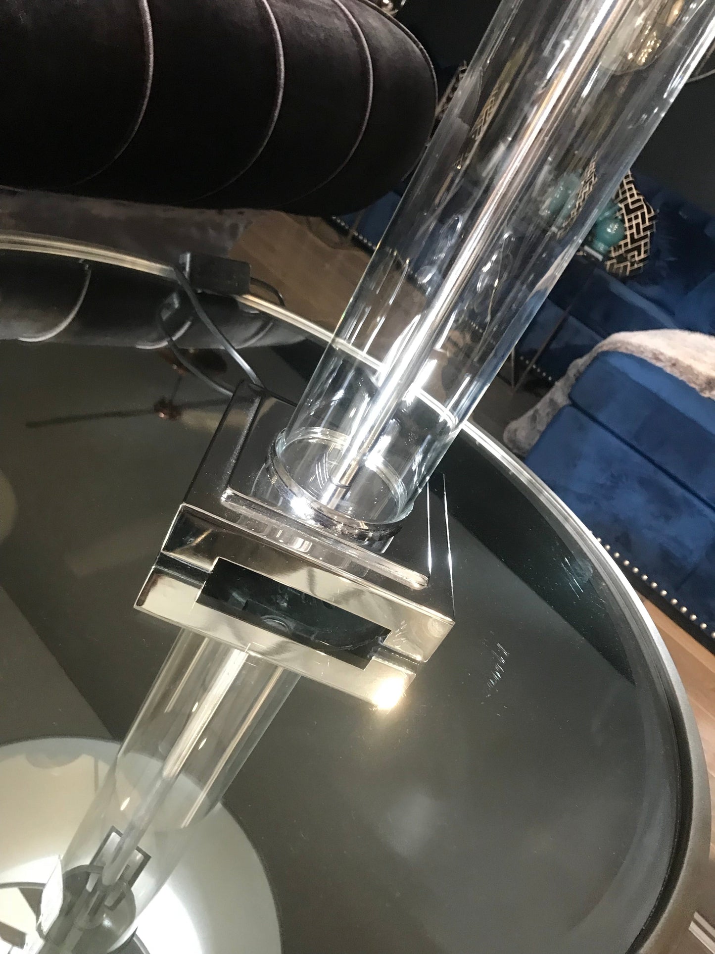 Chelsea Chrome and Glass Table Lamp