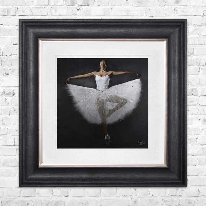 Dancing Ballerina pictured framed in 75 x 75 cm with Vegas Scoop frame tbc
