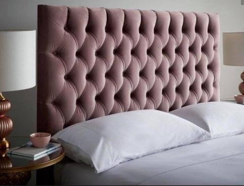 Designer Serene Velvet clearing one price Headboards 4ft6 Double for purchase instore only