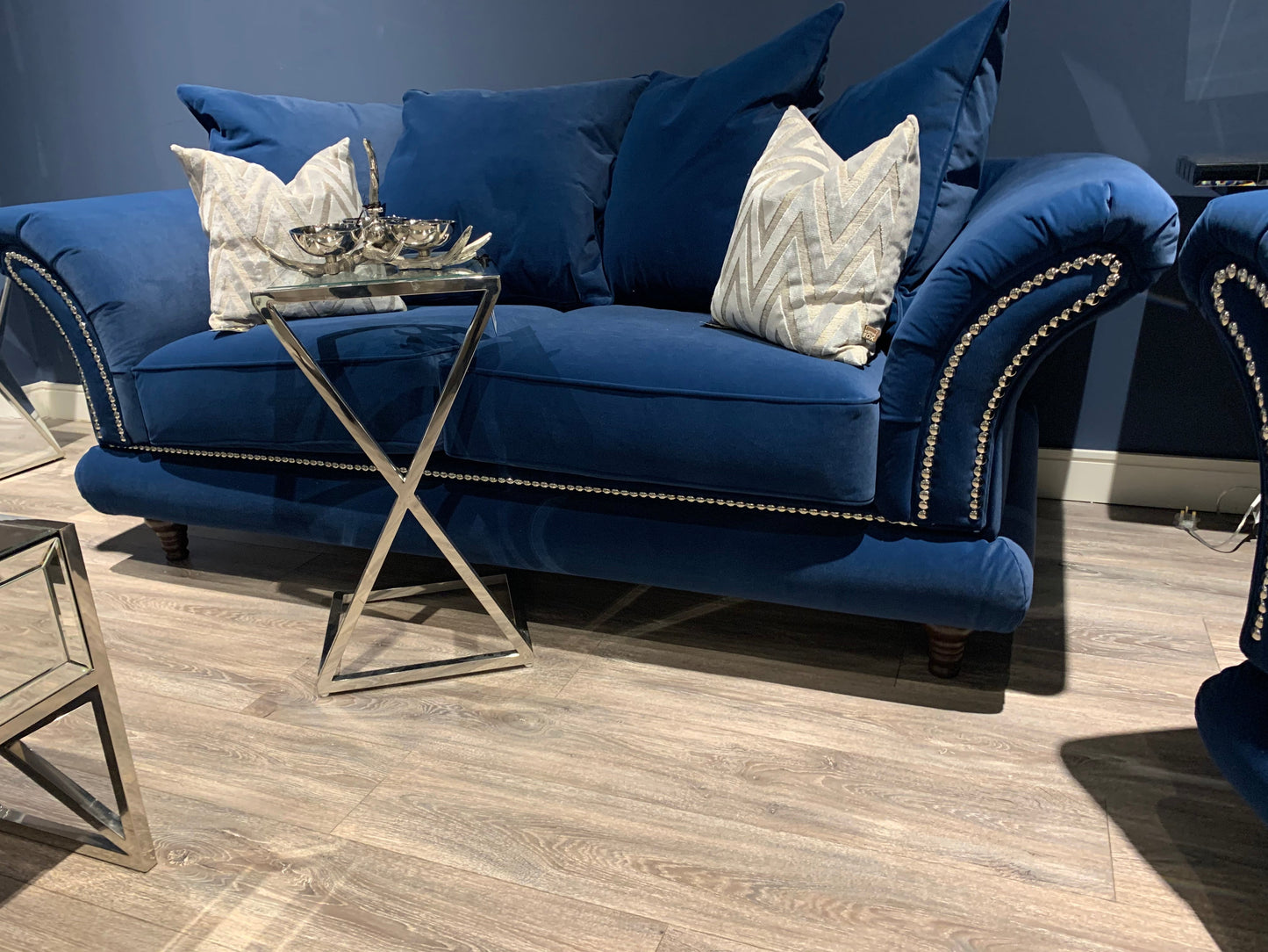 Bellini 1 seaters with spill resistant velvet fabric last one on clearance offer