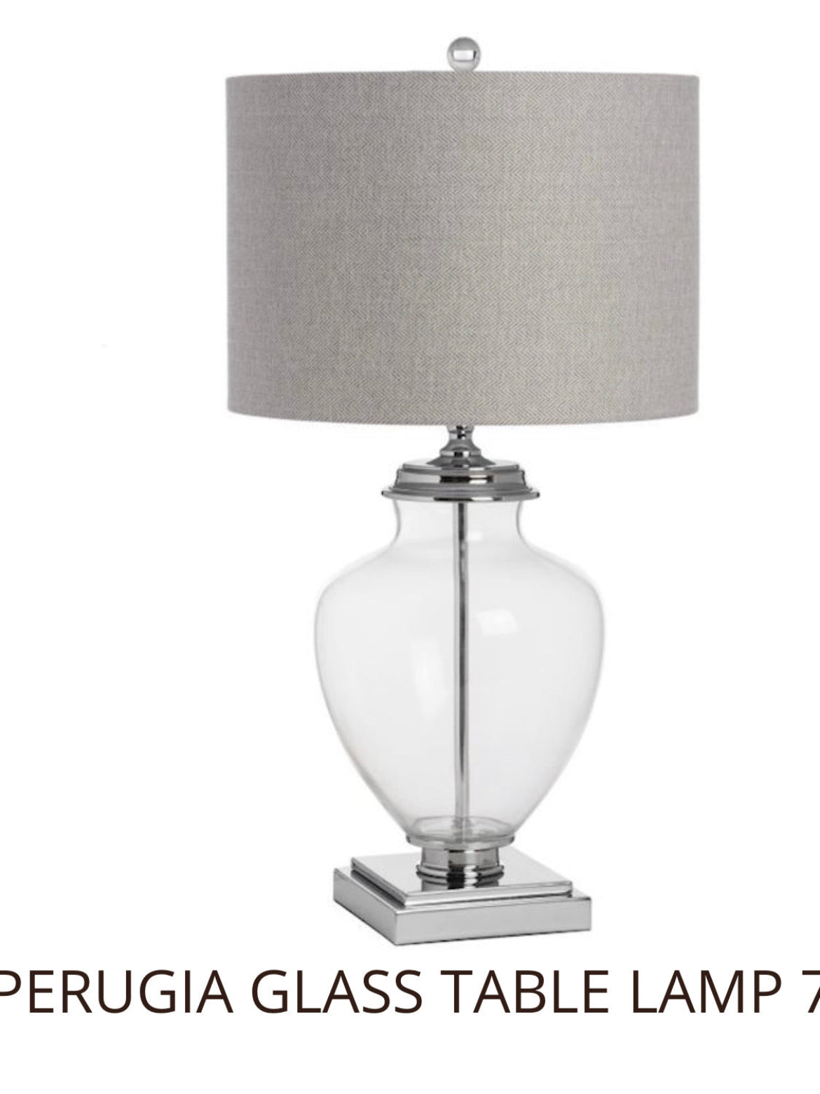 Glass table Perugia lamp 7420 for collection