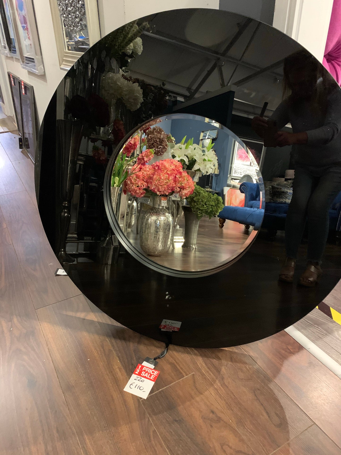 Chanel Black Round Mirror 072 clearance click n collect